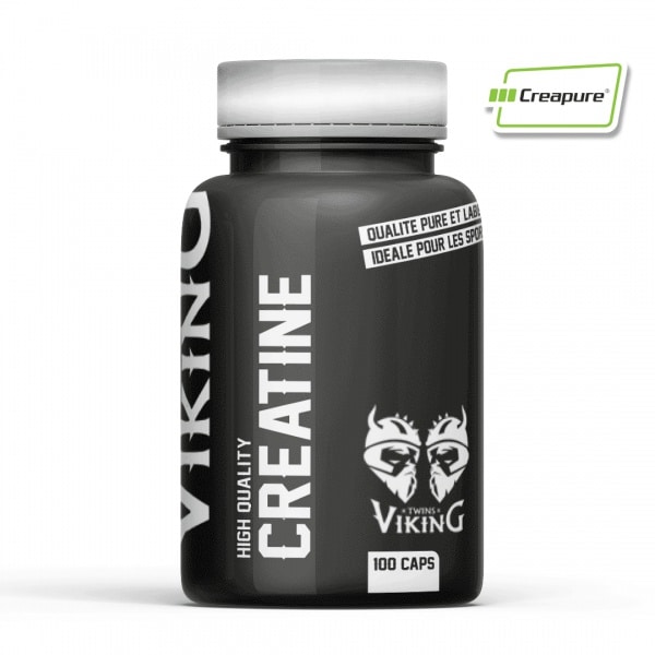 Creatine monohydrate Creapure Twins Viking haute qualité efficace en gélules