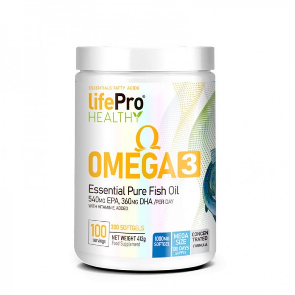 life pro nutrition OMEGA 3 haute qualité, 300 gélules omega 3, omega3, kdc,life pro france