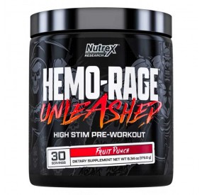 hemo rage unleashed  nutrex, booster puissant pour la musculation
