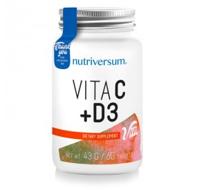 VITAMINE C+D3 60TABS NUTRIVERSUM
