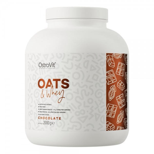 oats & whey ostrovit, prise de muscle sèche rapide avec avoine et protéine